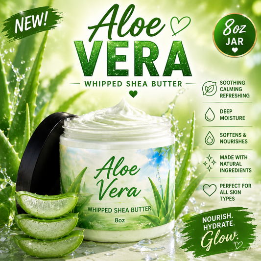 Luxury Whipped Shea Butter (8oz) – Deep Moisture Body Cream | Multiple Signature Scents