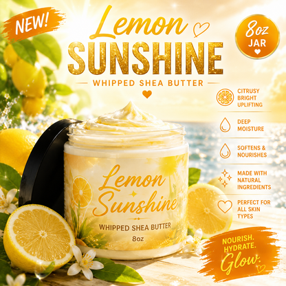Luxury Whipped Shea Butter (8oz) – Deep Moisture Body Cream | Multiple Signature Scents