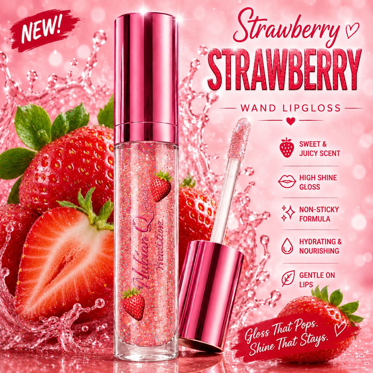 Premium Wand Lip Gloss Collection | Moisturizing Shimmer Lip Glosses